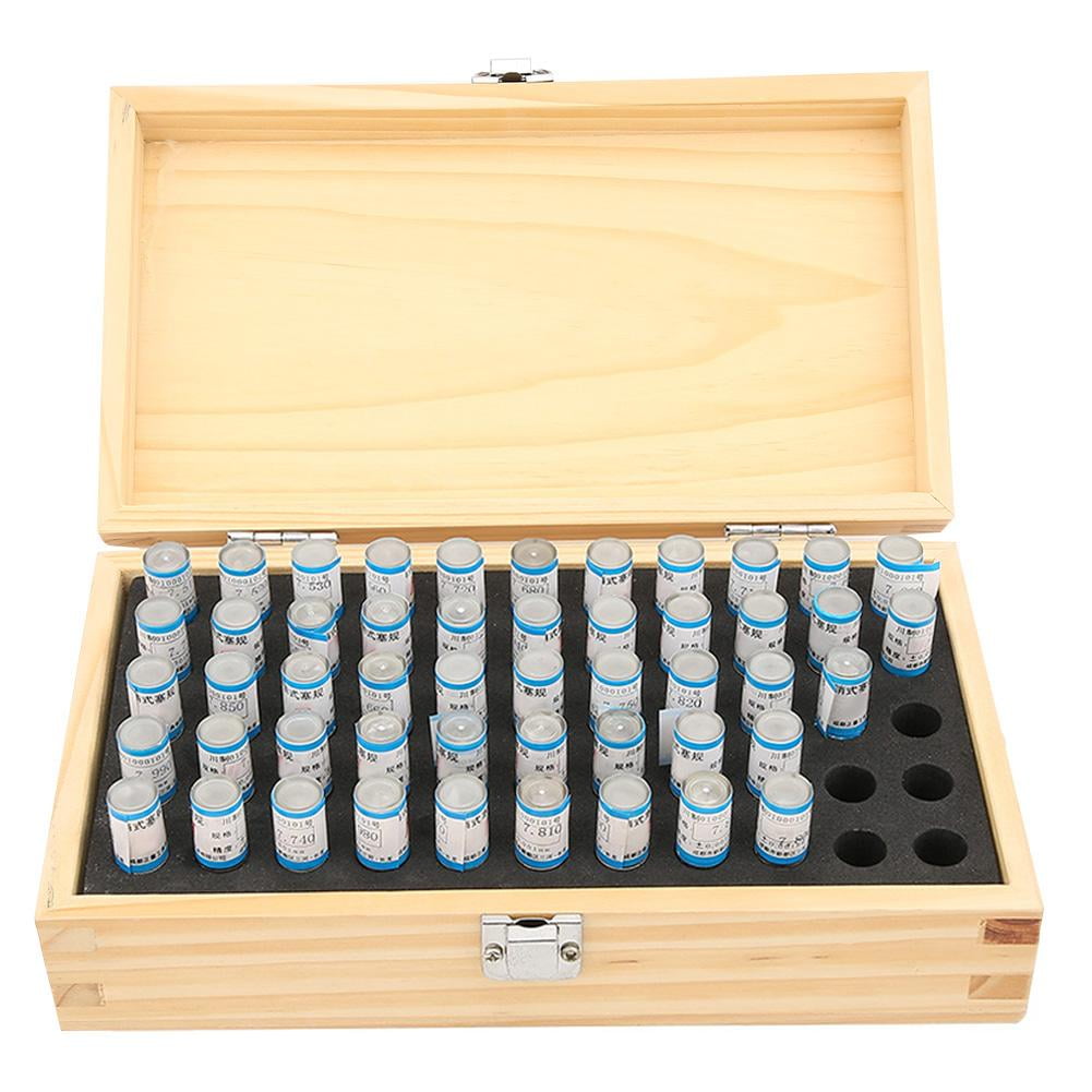 Tebru Metric Pin Gage,50pcs 7.518mm Plug Pin Gage Set 0.001mm