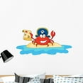 thumbnail image 1 of Pirate Crab Holding Treasure Wall Decal Mural by Wallmonkeys Vinyl Peel and Stick Graphic for Girls (36 in W x 18 in H), 1 of 4