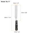 thumbnail image 2 of Uxcell No.17 Cuchillo de paleta para pintura de acero inoxidable, espátula redonda, cuchillo de paleta para pintura al óleo y acrílico, 2 of 6
