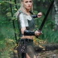 thumbnail image 6 of 1 pc Back Sword Holster PU Leather Sword Bag Sword Carry Bag with Alloy Fencing Sheath Sword Storage Bag, 6 of 6