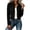 Black, variant on JOANKDMI Fleece Lined Jacket for Women Full Zip Stand Collar Warm Winter Coat Slim Fit Long Sleeve Sherpa Casual Short Thermal Outerwear for Fall Cold Weather Daily Wear Basic Activewear Top