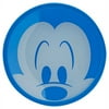 Disney Parks Mickey Mouse Silicone Covered Blue Glass Dessert Plate New