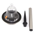 thumbnail image 4 of Paquete de 4 luces solares para jardín de acero inoxidable para exteriores que cambian de color. Leyfeng  Luces led, 4 of 7