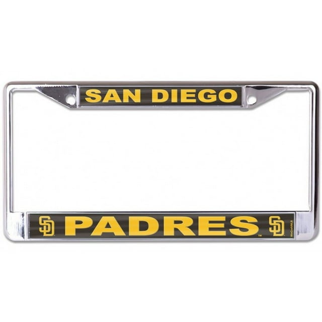 Cadre de Plaque d'Immatriculation San Diego Padres Laser Chrome