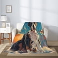 thumbnail image 2 of Sikiie Colorful Sky Puppy Cozy Flannel Fleece Throw Blanket: Lightweight & Thick for All Seasons - Perfect for Women, Men, & Kids"50"x40", 2 of 6