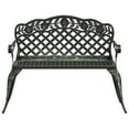thumbnail image 3 of vidaXL Outdoor Patio Bench Outdoor Bench Chair for Backyard Cast Aluminum, 3 of 6