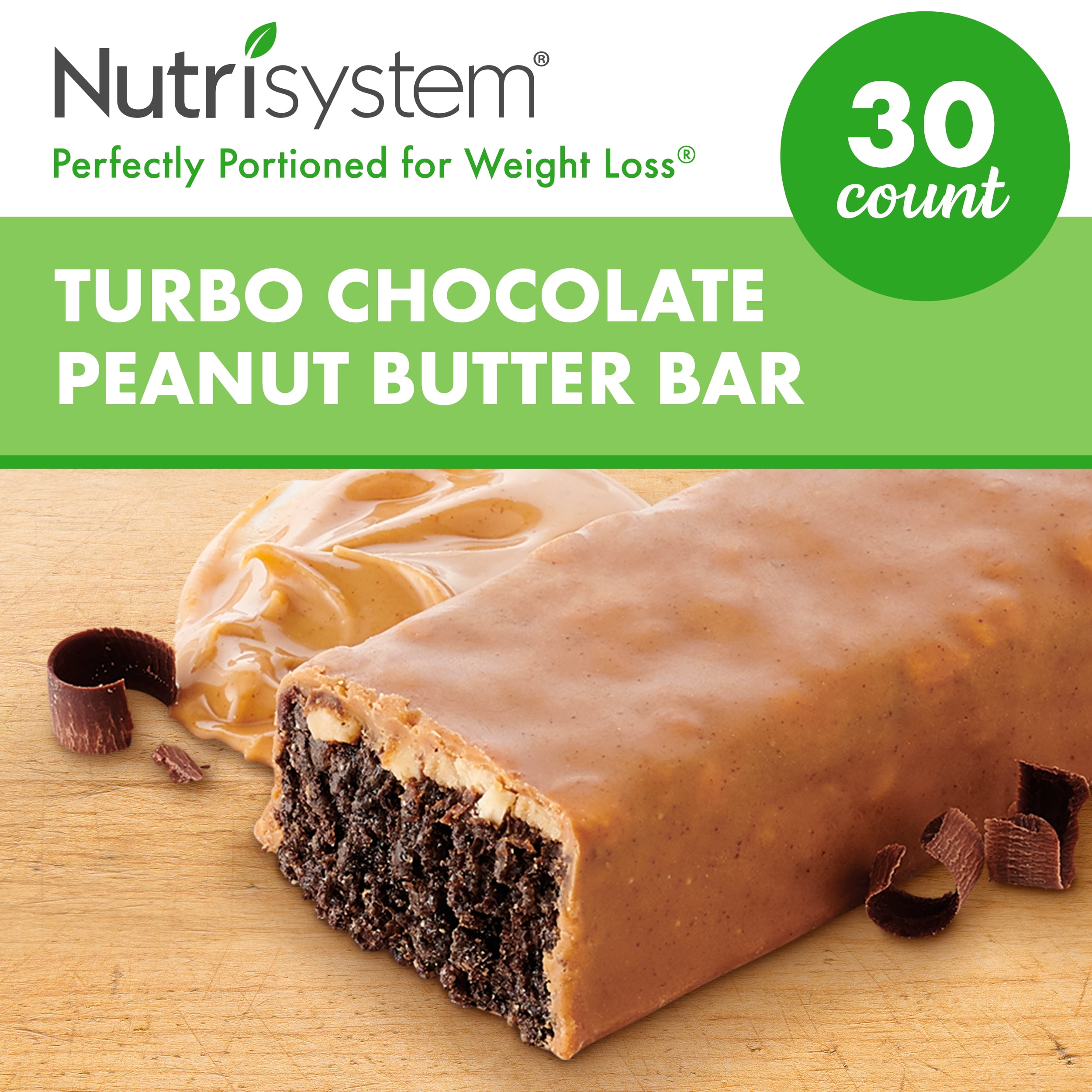 Nutrisystem Turbo Chocolate Peanut Butter Bar, 1.8 Oz, 30 Count