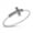 Oxidized Silver, variant on Rose Gold-Tone Sterling Silver Arrows Decorated Cross Ring Size 5