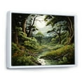 thumbnail image 2 of Designart "Forest Woods Pastoral I" Landscapes Floater Framed Wall Art Living Room, 2 of 7