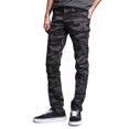 thumbnail image 4 of Victorious Mens Camouflage Skinny Fit Jeans AR169 - BLACK/CAMO - 34/30, 4 of 6