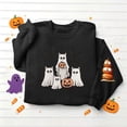 thumbnail image 5 of QUNYINEY Halloween Women Sweatshirt Crew Neck Pumpkin Cute Ghost Pullover Tops Fall Loose Fit Graphic Long Sleeve Sweatshirts, 5 of 5