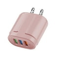 thumbnail image 1 of Compact 3-Port USB Wall Charger with 5V2A Fast Power Adapter for Multiple Device Charging, 1 of 5