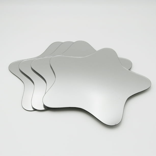 Small Decorative Wall Self Adhesive Shaped Mirrors Set of 4 Walmart