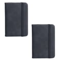 thumbnail image 1 of Mini libreta de bolsillo elegante de los cuadernos del diario del cuero de la tapa dura, negro, 1 of 5