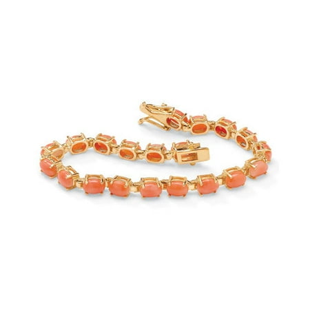 Palm Beach Jewelry Gold Plated Coral Bracelet
