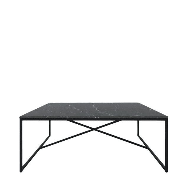 Mesa de Centro GDE YAAKUN Cubierta Marmol Negro Monterrey MUJU Mesa de Centro GDE YAAKUN Cubierta Marmol Negro Monterrey