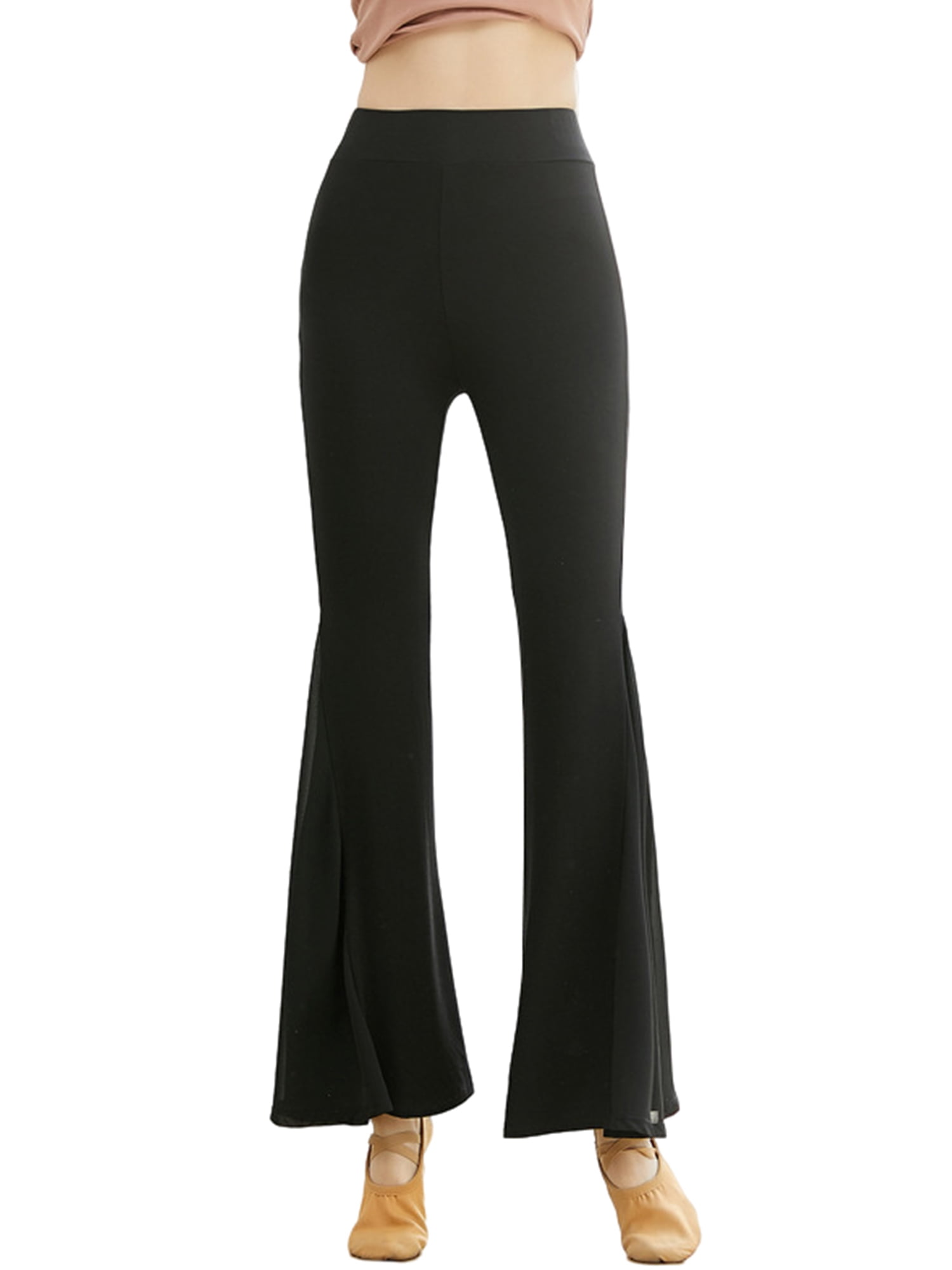Aozwin Womens Ruffle Flare Pants Solid 