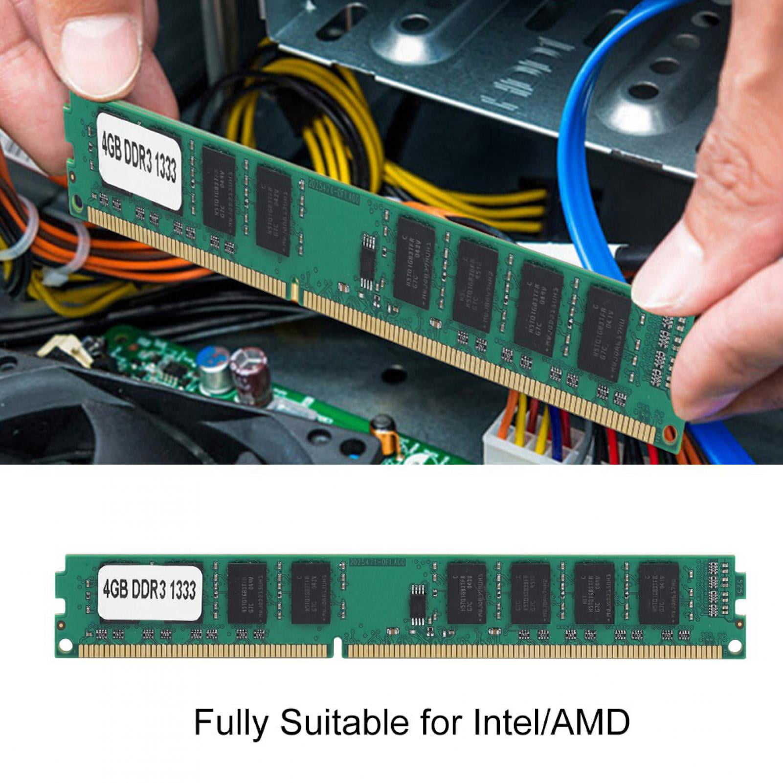 4GB, DDR3,1333MHz Diyeeni High Performance Memory Module for RAM for Intel/AMD Anti-Interference Compatible with Your Computer/Computer 4GB, DDR3,1333MHz Diyeeni High Performance Memory Module for RAM for Intel/AMD Anti-Interference Compatible with Your Computer/Computer