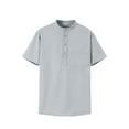 thumbnail image 1 of Camisetas de Manga Larga para Hombre Algodón Europa Y América Pina Plaid Stand Collar Deshebilla Camisa Blusa, 1 of 7