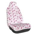 thumbnail image 1 of Wukai Breast Cancer Awareness4 Full Set Car Seat Covers with Soft Padding Universal Auto Front Seats Protector and Cushion Mat, 1 of 5