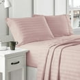 thumbnail image 4 of Brielle Home 300 Thread Count 100% Cotton Dobby Striped Sheets Collection, 4 of 5