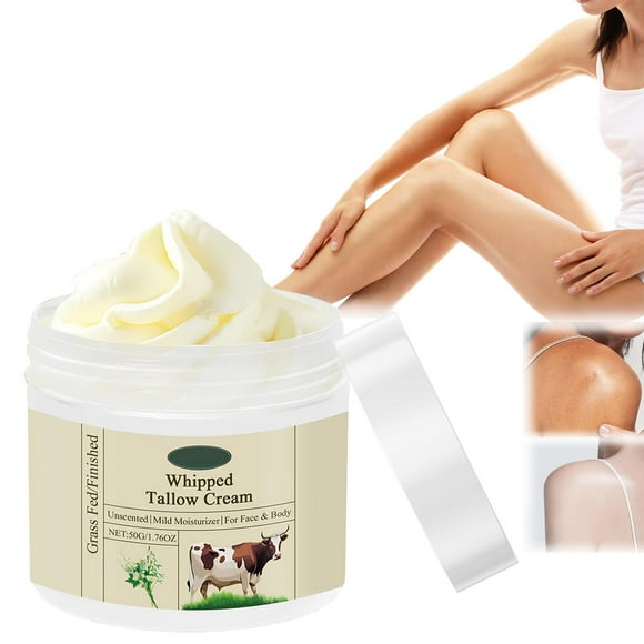 Clearance!DHALL Personal Skin CareBeef Tallow For Skin Beef Tallow Balm Tallow Face Moisturizer Unscented Organic Fed Finished Whipped Tallow Face Moisturizer Balm For Sensitive Redness Skin Care