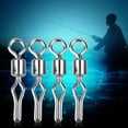thumbnail image 2 of LHCER 100 Pcs Émerillons Roulants en Acier Inoxydable Durables Connecteurs de Leurres Matériel de Pêche, Émerillon Roulant de Pêche, Émerillon de Baril, 2 of 7