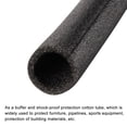 thumbnail image 4 of Uxcell Foam Tube Sponge Protective Sleeve Heat Preservation Black Sleeve Polyethylene Pipe 1.18 x 1.57" for Pipe Insulation 4Pcs, 4 of 5