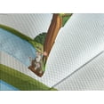 thumbnail image 4 of Ambesonne Cartoon Quilted Bedspread Set 3 Pcs, Cartoon Animals Funny, King Size, Multicolor, 4 of 5