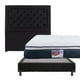 thumbnail image 1 of Colchón Matrimonial + Box Black + Cabecera Mary Spring Air Dicasa Monaco, 1 of 8