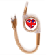 thumbnail image 1 of Amor corazon patron Reino Unido Inglaterra histórica bandera Mark ilustración Cable de carga telescópico múltiples USB tres en uno, 1 of 3