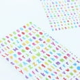 thumbnail image 2 of CRAFTY & CO. Alphabet Stickers noir, 518 pcs, 2 Sheets, Rainbow, 2 of 8