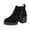 #3 Black, variant on Taqqpue Boots for Women,Women's Ankle Boots Low Chunky Heel Round Toe Casual Comfortable Short Booties with Side Zipper