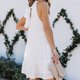 thumbnail image 5 of Vestido Sin Mangas, Cuello De Hongo Elegante Línea A Vestido De Verano Suelto Dobladillo Con Volantes Versátil Para Fiesta En La Playa ANGGREK Otros, 5 of 6