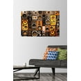 thumbnail image 2 of Retro Speaker Wall Wall Poster with Pushpins, 22.375" x 34", 2 of 6