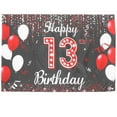 thumbnail image 1 of Fondo de cumpleaños, decoración de pancarta, decoración de pared de feliz 13 cumpleaños, utilería para fotografía de fiesta de cumpleaños, 1 of 5