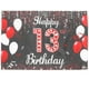 thumbnail image 1 of Fondo de cumpleaños, decoración de pancarta, decoración de pared de feliz 13 cumpleaños, utilería para fotografía de fiesta de cumpleaños, 1 of 6