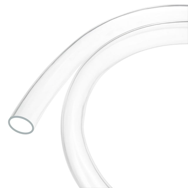 Tubo de plástico transparente, 0.99 pulgadas (25 mm) ID 1.1 pulgadas (28 mm) OD, tubo de 5 pies (1.5 m) de longitud, tubo de vinilo para jardín