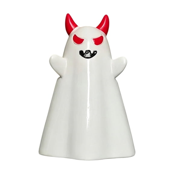 Halloween Ghost Figurine For Desk Decor Spooky Resin Statue For Shelf Mantel Home Display,White1-10Cm