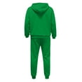 thumbnail image 5 of Hogleaql Sweat Suits for Men 2 Piece Hoodie and Sweatpants Solid Color Sweat Pullover Hoodies Joggers Sport Pant Set Casual Fall Suits with Pockets Green M, 5 of 6
