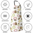 thumbnail image 5 of Kdxio Donut Sloth Apron with Pockets Adjustable Kitchen Aprons for Men Women Waterproof Aprons for Cooking,Drawing,Crafting, Baking Household Cleaning, 5 of 8