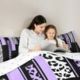 thumbnail image 5 of Castle Fairy 3-Piece Queen Size Comforter Set, Leopard And Zebra Animal Print, 5 of 8