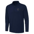thumbnail image 2 of Men's Antigua  Navy Dallas Cowboys Reprocess Quarter-Zip Top, 2 of 4