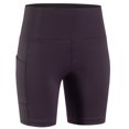 thumbnail image 3 of Ketyyh-chn99 Running Shorts for Women 2024 Summer Womens Shorts High Waist Straight Leg Casual Shorts for Women Trendy Purple,L, 3 of 4