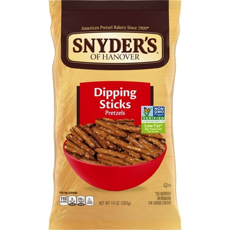 Snyder's of Hanover, Pretzel Dipping Sticks, 10 oz Bag