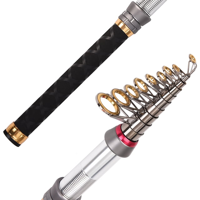 Amdohai Carbon Fiber Telescopic Fishing Rod 1.3-2.4m Sea Rods Travel Fishing Rod Fishing Pole
