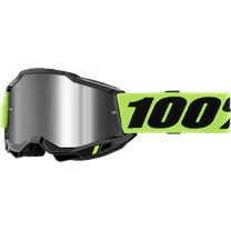 100% Accuri 2 Off-Road Goggle (Neon Yellow - Mirror Silver Lens)