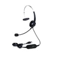 thumbnail image 1 of Single-Sided USB Corded Headset Call Center Monaural Headphone with Adjustable Microphone Mute Control Button for Office Computer PC Laptop, 1 of 7