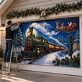 thumbnail image 5 of Christmas Garage Door Cover with Santa,Outdoor Christmas Decor for Party,1 Pack, 5 of 5