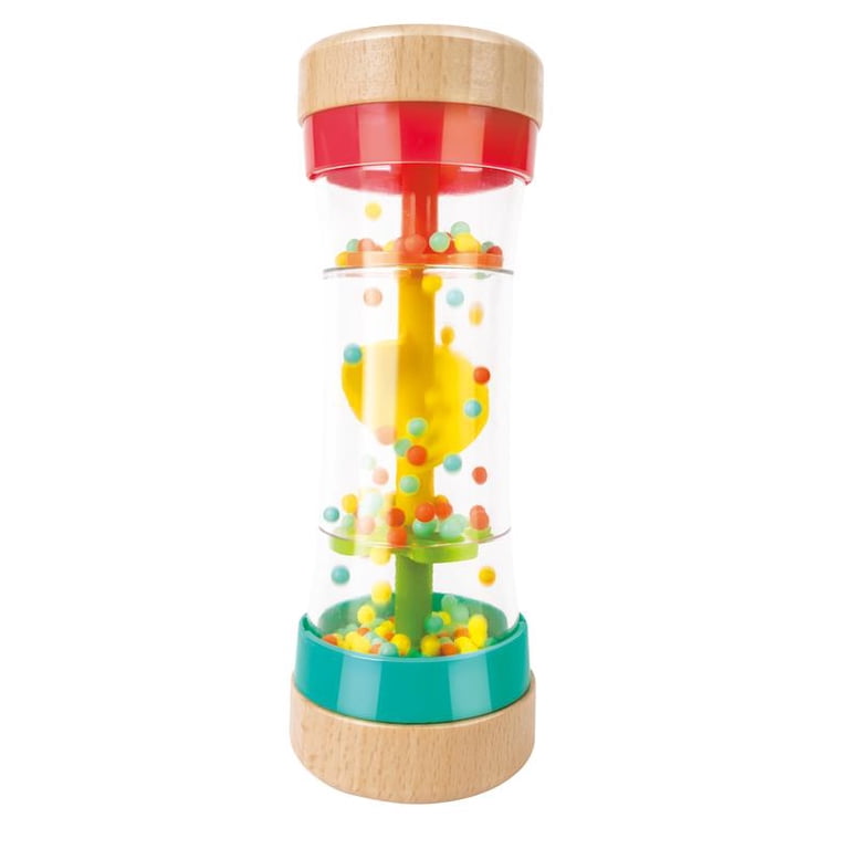 Hape Rainbow Stick Shake Beaded Raindrop Rattle, 2-Pack photo 5